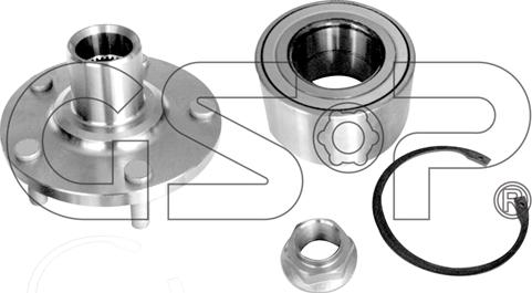 GSP 9430001K - Ступица колеса, поворотный кулак autosila-amz.com