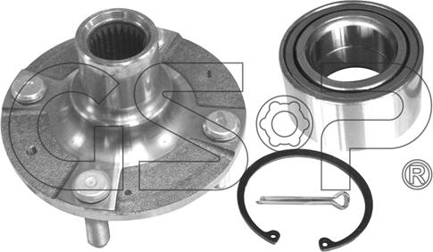 GSP 9425036K - Ступица колеса, поворотный кулак autosila-amz.com