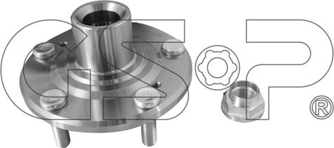 GSP 9426035K - Ступица колеса, поворотный кулак autosila-amz.com