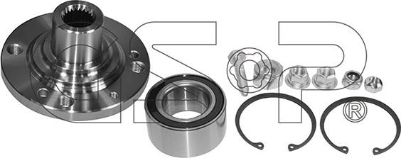 GSP 9422020K - Ступица колеса, поворотный кулак autosila-amz.com