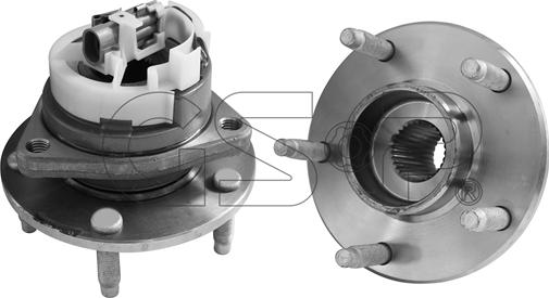 GSP 9330057 - Комплект подшипника ступицы колеса autosila-amz.com