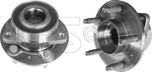 GSP 9330019 - Ступица колеса, поворотный кулак autosila-amz.com