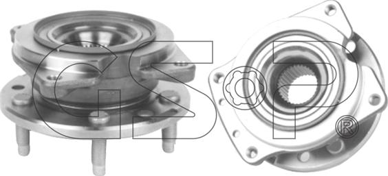 GSP 9333010 - Комплект подшипника ступицы колеса autosila-amz.com