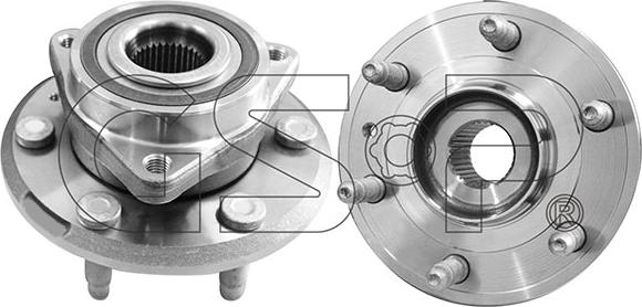 GSP 9333108 - Комплект подшипника ступицы колеса autosila-amz.com
