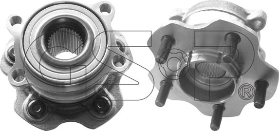 GSP 9332011 - Ступица колеса в сборе INFINITI EX J50/FX S51/G V36/M35/37/45/Q50/QX50/70 05- зад autosila-amz.com