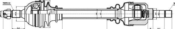 GSP 245160 - Приводной вал autosila-amz.com