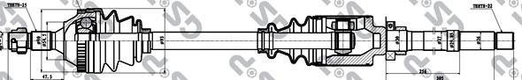 GSP 210188 - Приводной вал autosila-amz.com