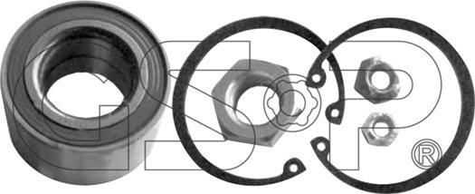 GSP GK0593 - Комплект подшипника ступицы колеса autosila-amz.com