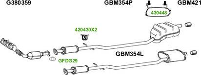 GT Exhausts G420430 - Система выпуска ОГ autosila-amz.com