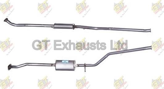 GT Exhausts GCN545 - Средний глушитель выхлопных газов autosila-amz.com