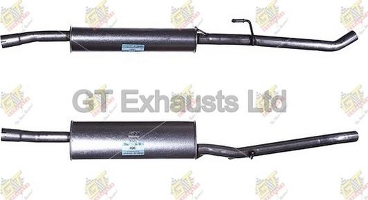 GT Exhausts GCN554 - Средний глушитель выхлопных газов autosila-amz.com