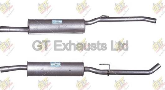 GT Exhausts GCN555 - Средний глушитель выхлопных газов autosila-amz.com