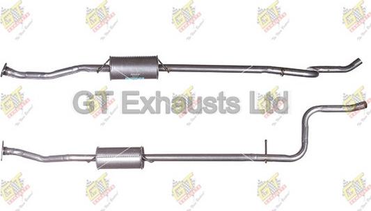 GT Exhausts GCN625 - Средний глушитель выхлопных газов autosila-amz.com
