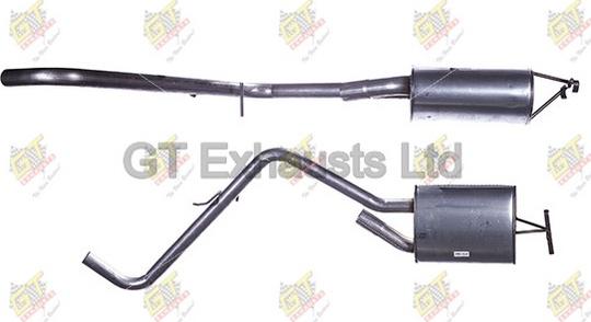 GT Exhausts GCN381 - Глушитель выхлопных газов, конечный autosila-amz.com