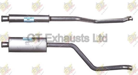 GT Exhausts GCN223 - Средний глушитель выхлопных газов autosila-amz.com