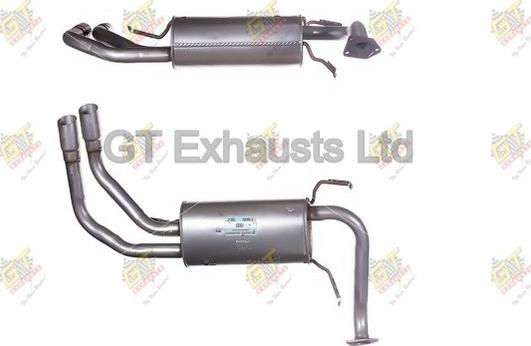 GT Exhausts GCO351 - Средний глушитель выхлопных газов autosila-amz.com