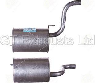 GT Exhausts GDH221B - Средний глушитель выхлопных газов autosila-amz.com