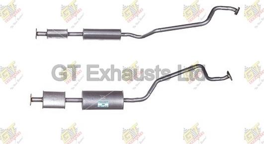 GT Exhausts GDN562 - Средний глушитель выхлопных газов autosila-amz.com