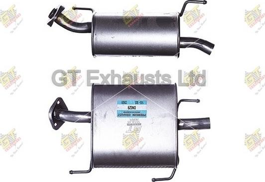 GT Exhausts GDN536 - Глушитель выхлопных газов, конечный autosila-amz.com