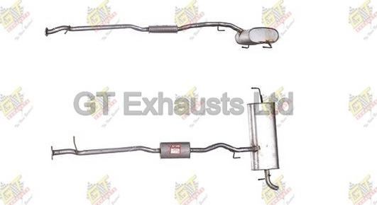 GT Exhausts GDN658 - Средний глушитель выхлопных газов autosila-amz.com