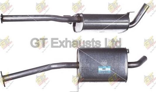 GT Exhausts GDT618 - Средний глушитель выхлопных газов autosila-amz.com