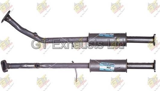 GT Exhausts GDU090 - Средний глушитель выхлопных газов autosila-amz.com