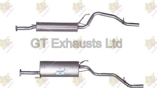 GT Exhausts GDU091 - Глушитель выхлопных газов, конечный autosila-amz.com