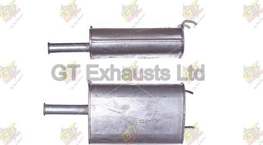 GT Exhausts GDU041 - Глушитель выхлопных газов, конечный autosila-amz.com