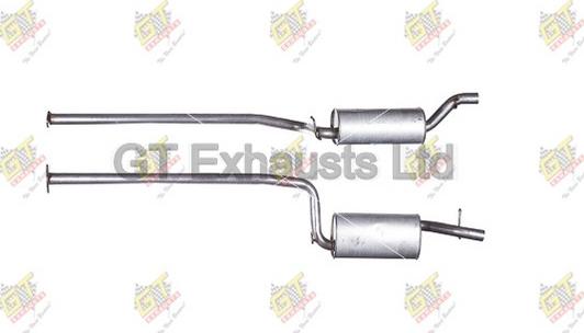 GT Exhausts GFE966 - Средний глушитель выхлопных газов autosila-amz.com