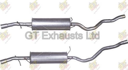 GT Exhausts GFE550 - Средний глушитель выхлопных газов autosila-amz.com