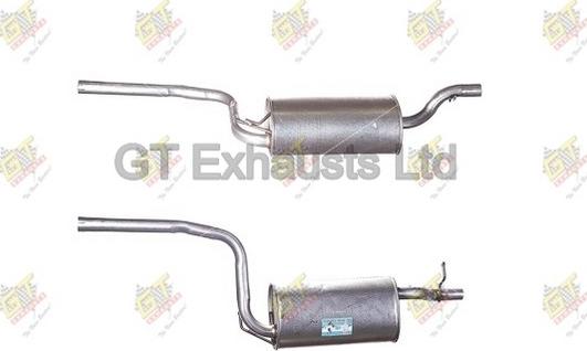 GT Exhausts GFE687 - Средний глушитель выхлопных газов autosila-amz.com
