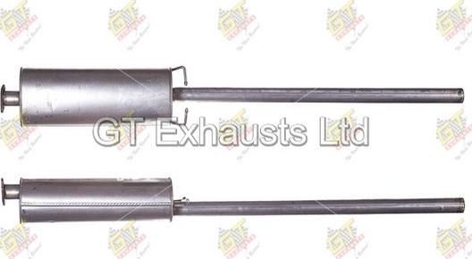 GT Exhausts GFE1042 - Средний глушитель выхлопных газов autosila-amz.com