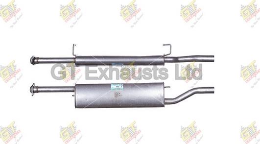 GT Exhausts GFE266 - Средний глушитель выхлопных газов autosila-amz.com