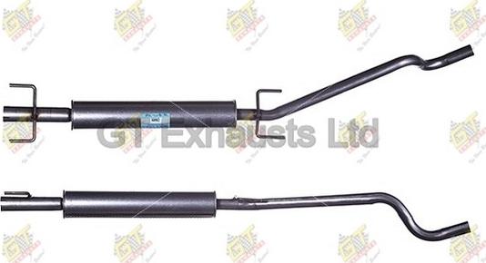 GT Exhausts GGM496 - Средний глушитель выхлопных газов autosila-amz.com