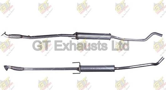 GT Exhausts GGM462 - Средний глушитель выхлопных газов autosila-amz.com