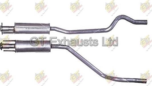 GT Exhausts GGM025 - Средний глушитель выхлопных газов autosila-amz.com