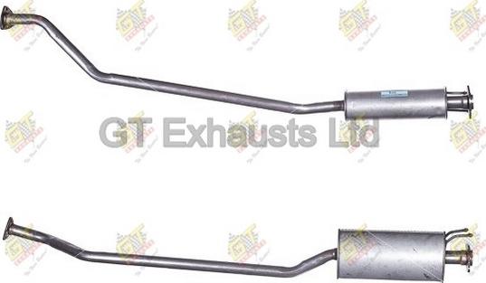 GT Exhausts GHA328 - Средний глушитель выхлопных газов autosila-amz.com