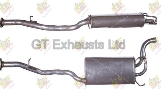 GT Exhausts GHA254 - Глушитель выхлопных газов, конечный autosila-amz.com