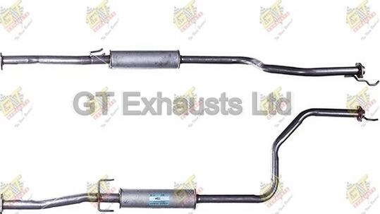 GT Exhausts GRR258 - Средний глушитель выхлопных газов autosila-amz.com