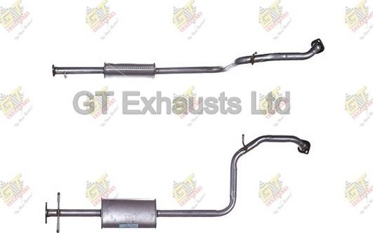 GT Exhausts GHY090 - Средний глушитель выхлопных газов autosila-amz.com