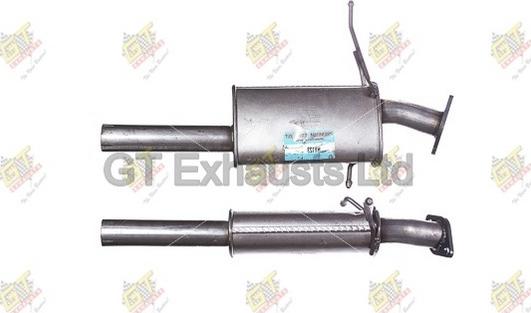 GT Exhausts GHY123 - Средний глушитель выхлопных газов autosila-amz.com