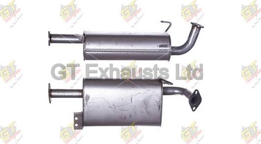 GT Exhausts GIZ035 - Средний глушитель выхлопных газов autosila-amz.com