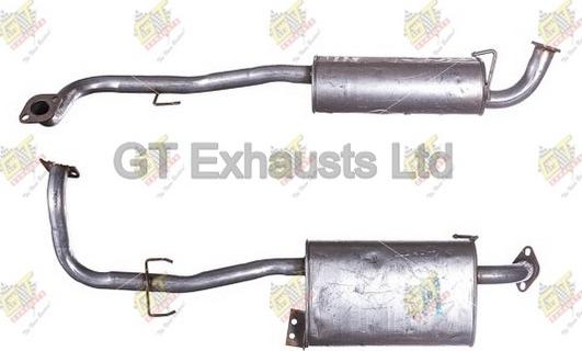 GT Exhausts GIZ027 - Средний глушитель выхлопных газов autosila-amz.com