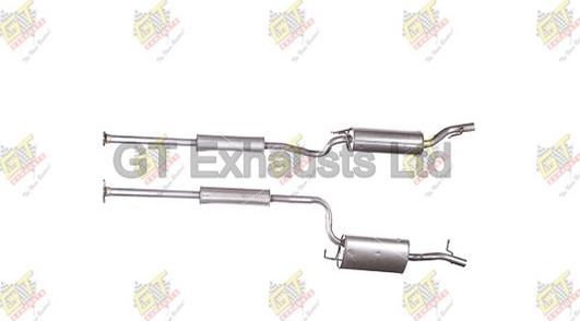 GT Exhausts GMA419 - Средний глушитель выхлопных газов autosila-amz.com