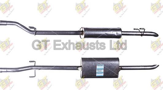 GT Exhausts GMZ430 - Средний глушитель выхлопных газов autosila-amz.com