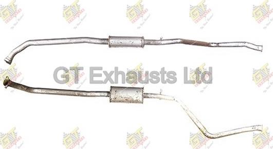 GT Exhausts GPG438 - Средний глушитель выхлопных газов autosila-amz.com