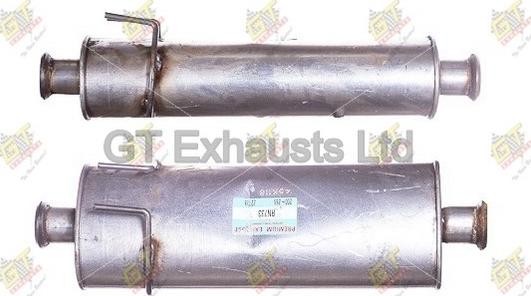 GT Exhausts GRN733 - Средний глушитель выхлопных газов autosila-amz.com