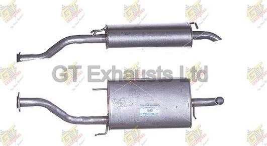 GT Exhausts GRR166 - Глушитель выхлопных газов, конечный autosila-amz.com