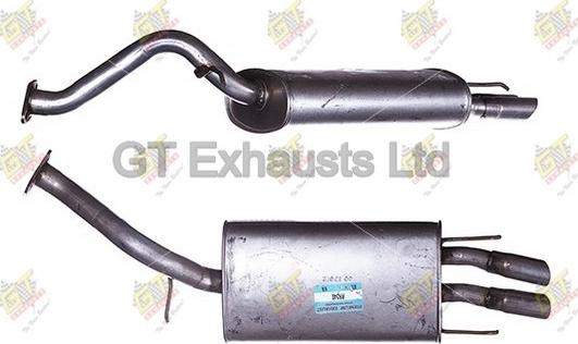 GT Exhausts GRR340 - Глушитель выхлопных газов, конечный autosila-amz.com