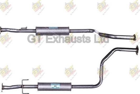 GT Exhausts GRR256 - Средний глушитель выхлопных газов autosila-amz.com